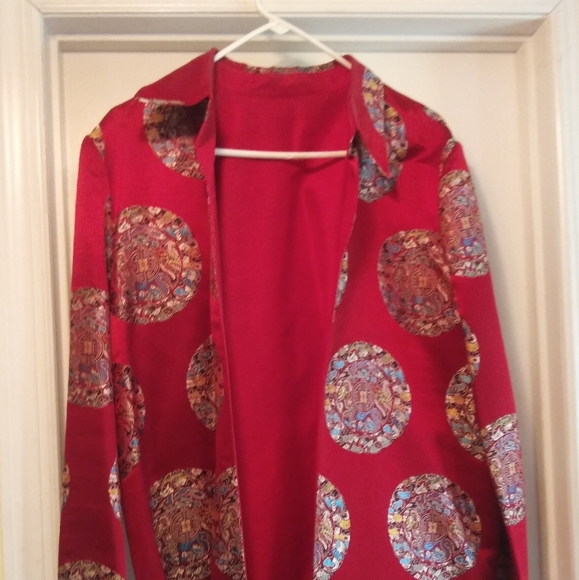 Red Oriental Jacket - Picture 1 of 3